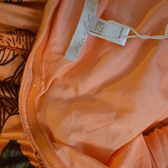 ANTHROPOLOGIE Hutch NWT Floral One-Shoulder Ruffle Maxi Dress Orange Botanical - Picture 6 of 9